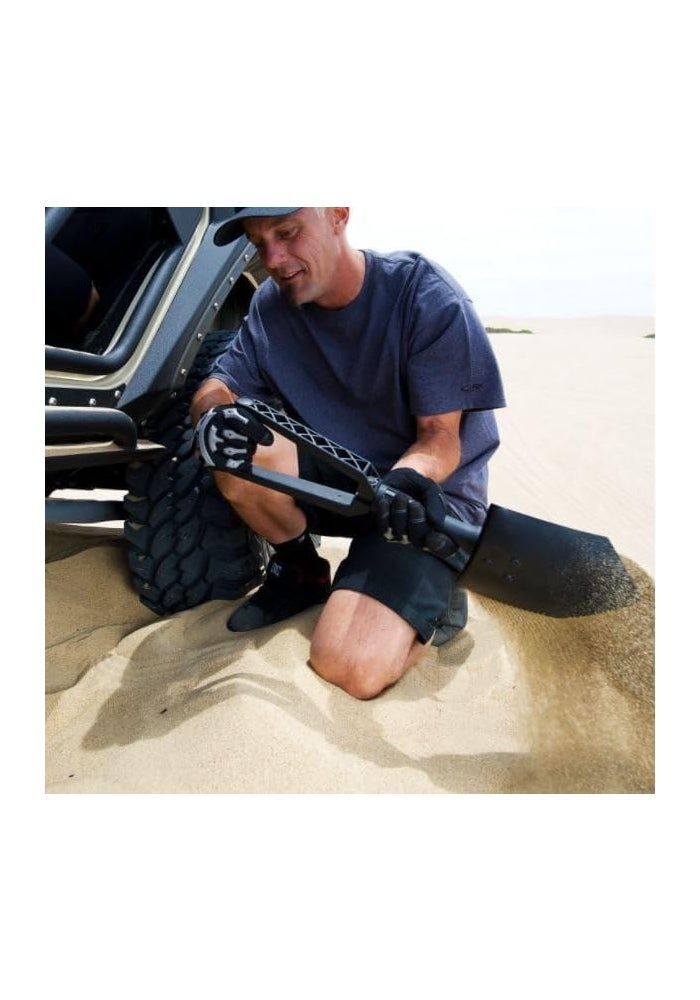 Smittybilt أداة سميتي بيلت RUT-استرداد متعددة الاستخدامات - مجرفة قابلة للطي بشفرة من الصلب الكربوني - Image 2