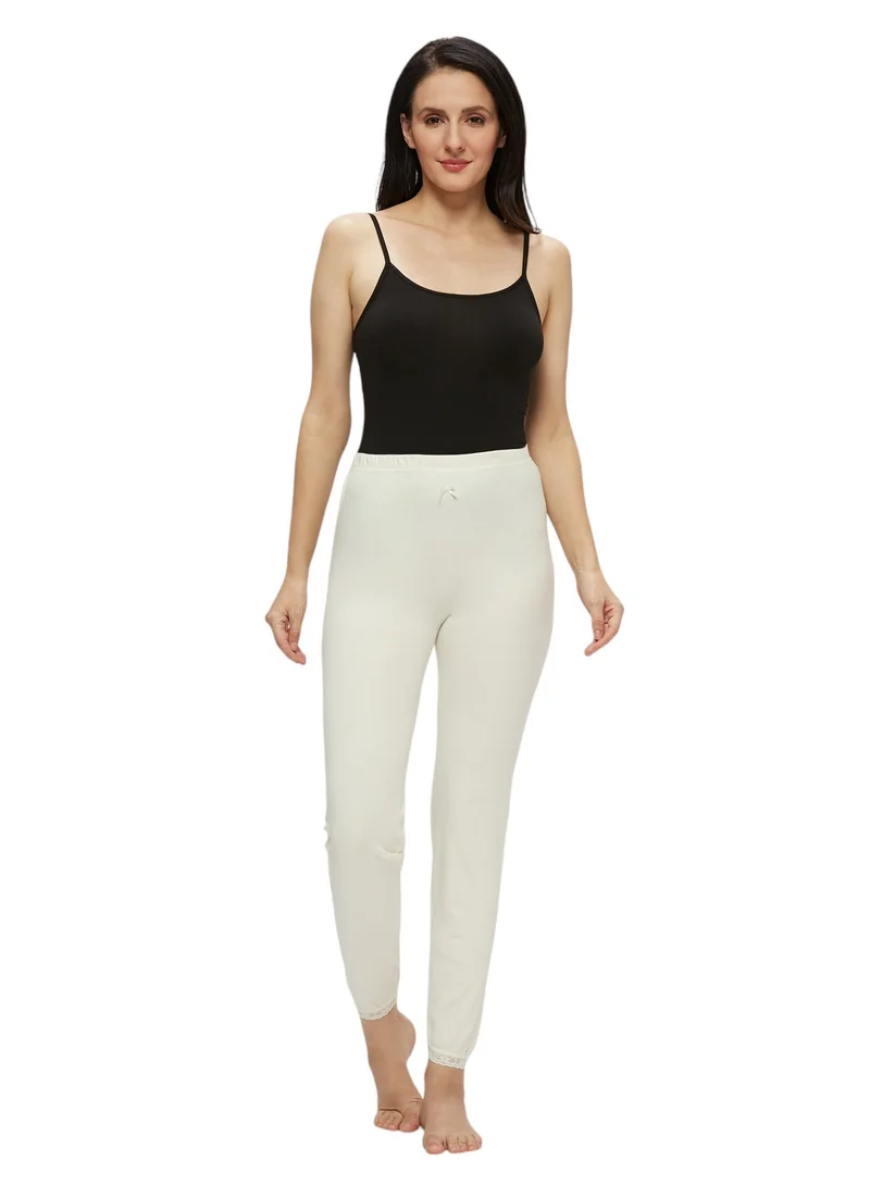 BYC WOMEN'S COTTON INNER PAJAMA - IVORY