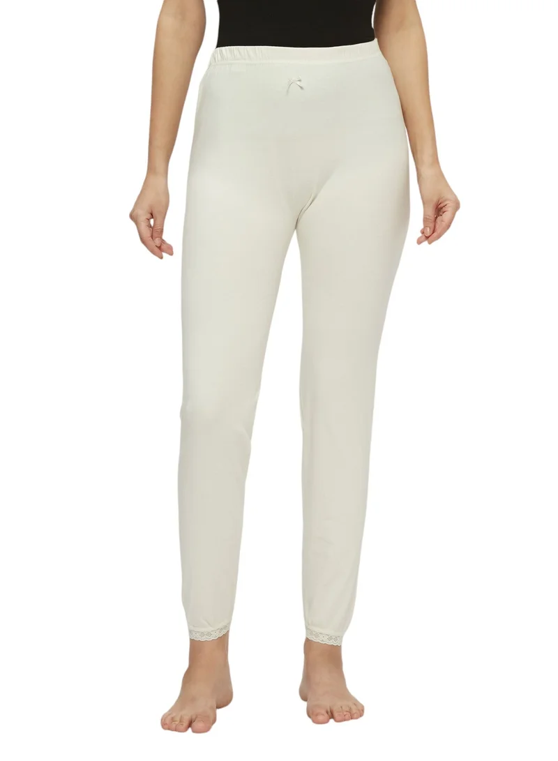 BYC WOMEN'S COTTON INNER PAJAMA - IVORY