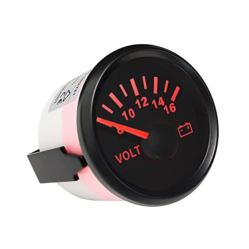 ELING 2 Inch Voltmeter Voltage Gauge 12V 8-16V 52mm Diameter with Backlight for Car Boat Motorcycle Bicycle - Image 2