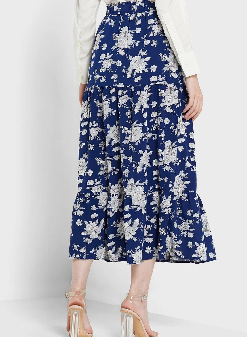 ELLA Printed A-Line Skirt