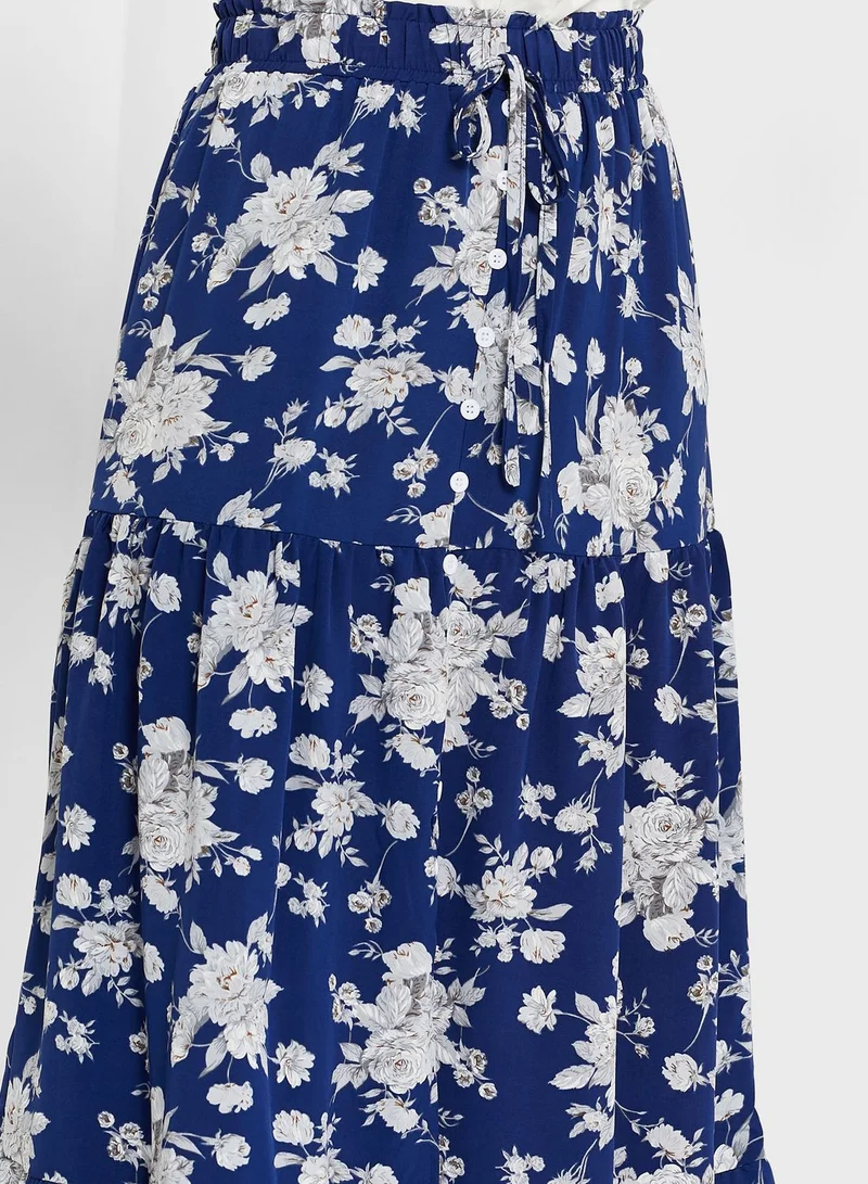 ELLA Printed A-Line Skirt