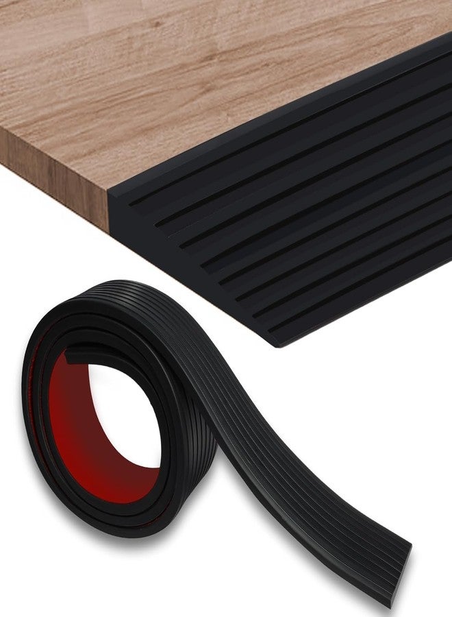 Drofail منحدر عتبة قابل للقص من دروفيل، ارتفاعه 1 سم، مناسب لروبوتات الكنس، منحدر كرسي متحرك من المطاط الطبيعي بعرض 5 سم، منحدر مطاطي صلب مانع للانزلاق - 1 متر - Image 1