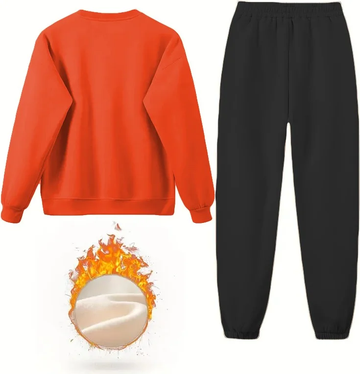 دوغ فش Tracksuit Oversize Bold Printed Tracksuit Orange