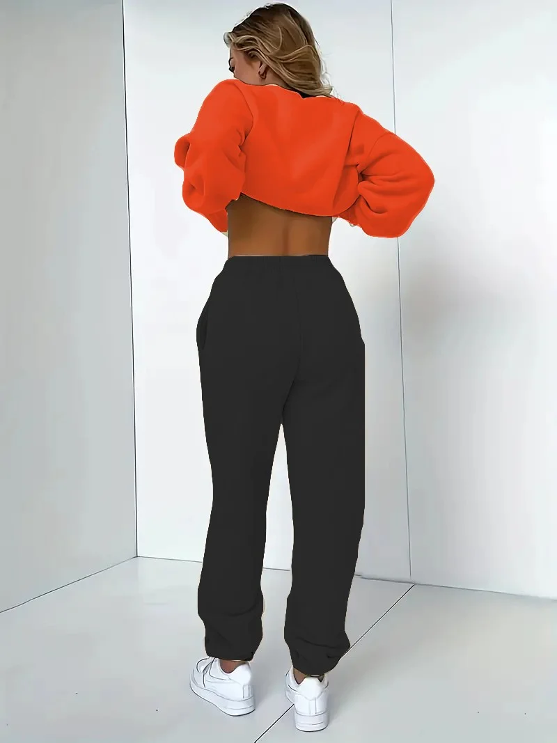 دوغ فش Tracksuit Oversize Bold Printed Tracksuit Orange