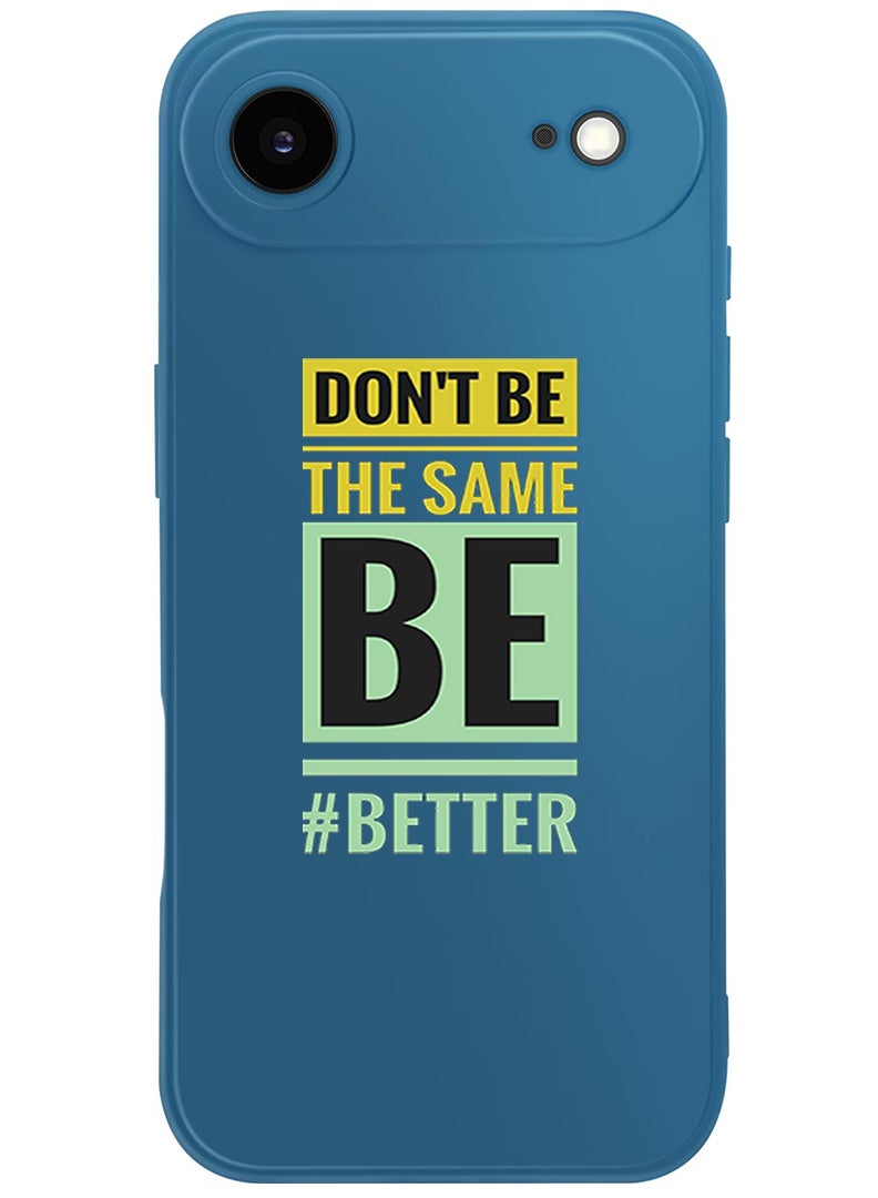 Theodor Protective Slim Fit Case Liquid Silicone Cover with Full Body Protection Anti-Scratch Shockproof Case For Apple iPhone 17 Air (Blue) Dont be the same - Image 1