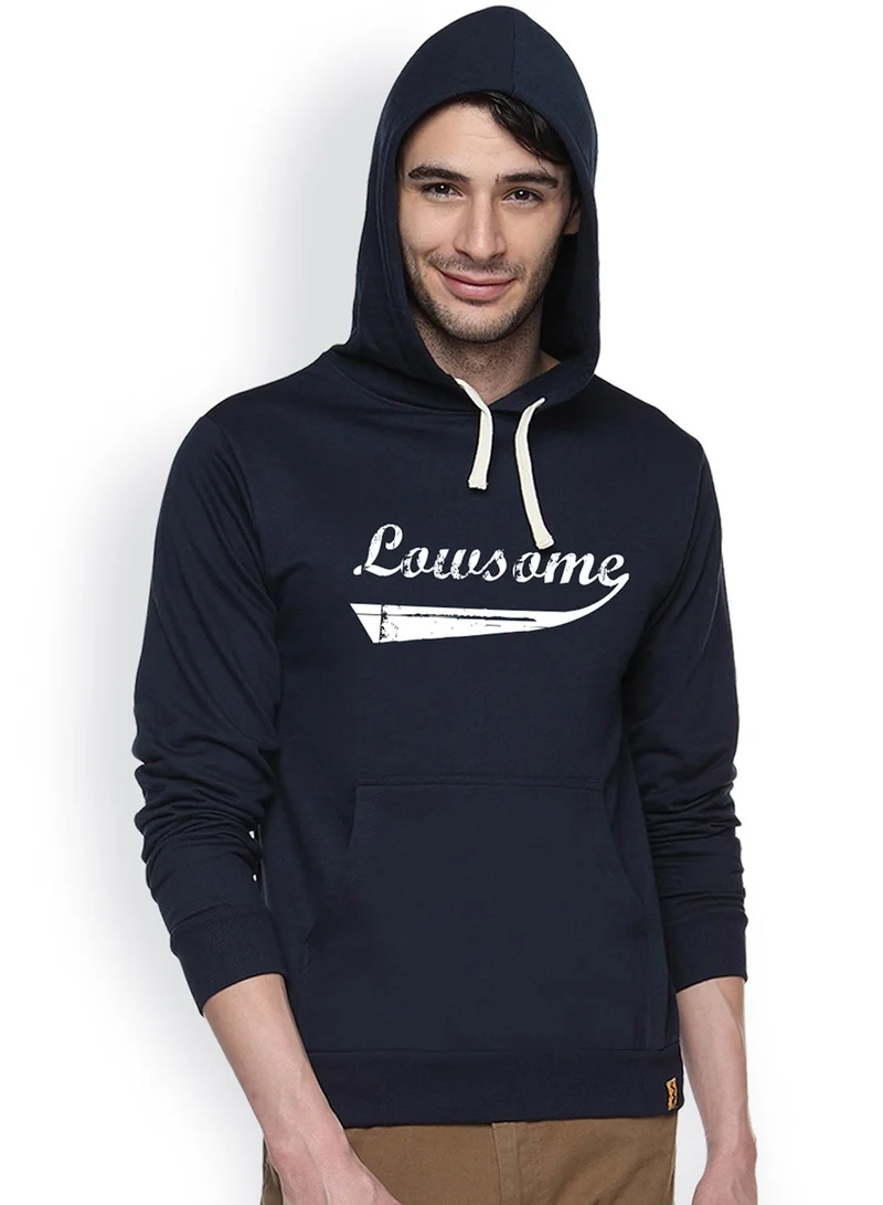 كامبوس سوترا هودي رجالي مطبوع باللون الأزرق الليلي