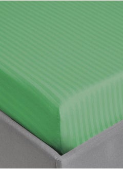 MAXQON Fitted Elastic Bedsheet Set With Pillow Covers, King/Queen/Double/Single Sizes, Color Green  - Image 4