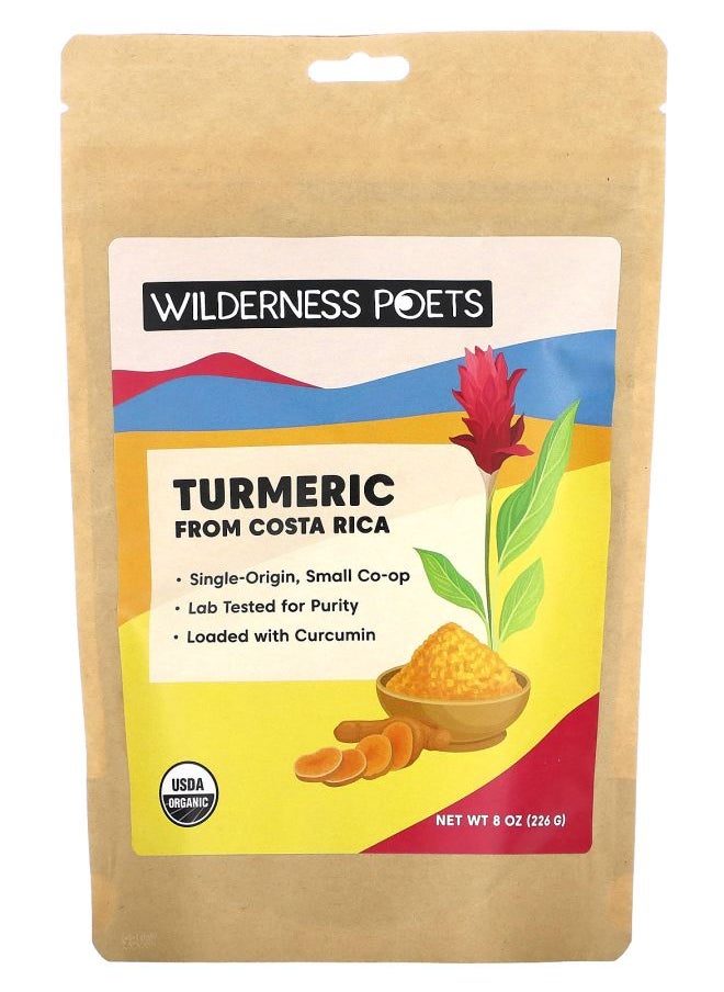 Wilderness Poets - Organic Turmeric From Costa Rica 8 oz (226 g) - Image 1
