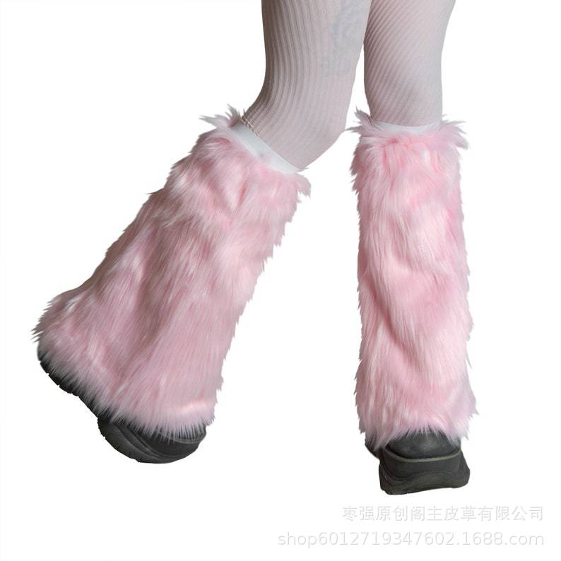 2023 Furry Leg Socks Lolita Cute Pile Socks Terry Socks Jk Plush Calf Socks Winter Thickeneded Cold-Proof Socks - Image 4