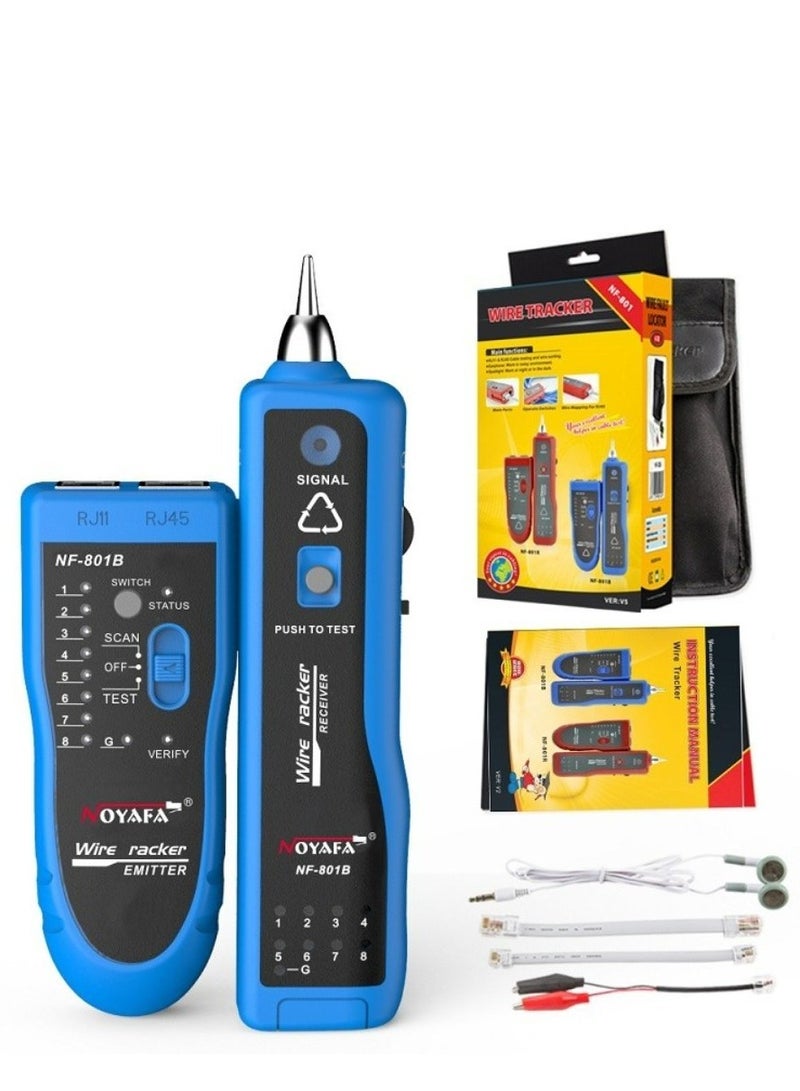 NOYAFA Network RJ45 RJ11 Telephone LAN Cable Tester Electric Wire Tracker Line Finder - Image 1