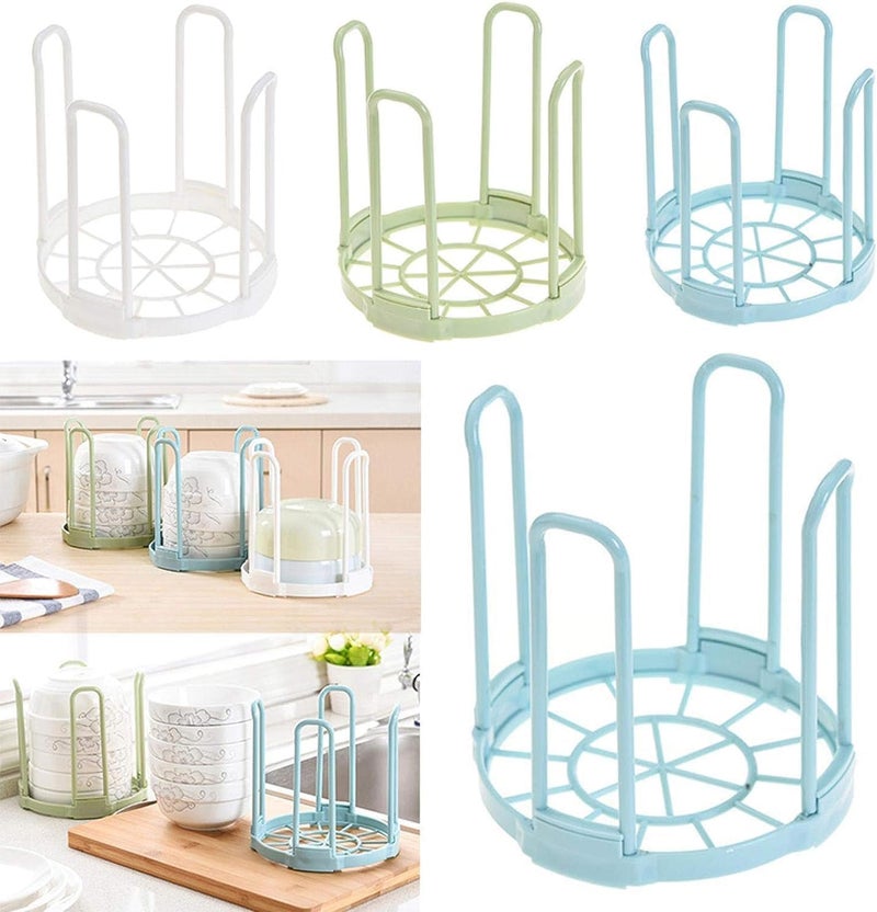 WsjiaboFux White Dinnerware Bowl Plate Racks and Holder Plastic Drain Rack Dish Storage Display Stand Kitchen and Dining Organizer Dish Racks Drying Shelf Tableware Drainer Rack 55  58 inches - Image 5