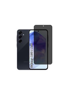 Privacy Screen Protector For Galaxy A35/ A55 9H Hardness Anti Spy Tempered Glass [100% Privacy Protection], Bubble Free Easy Installation, Full Coverage And Anti Scratch