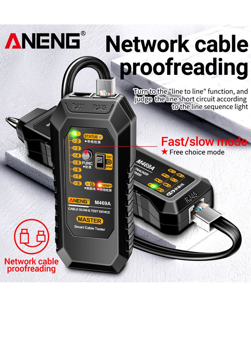 أنينج جهاز M469A للبحث عن كابلات الشبكة - أداة اختبار متعددة الوظائف لاكتشاف أعطال كابلات الشبكة واختبار الخط. - Image 5
