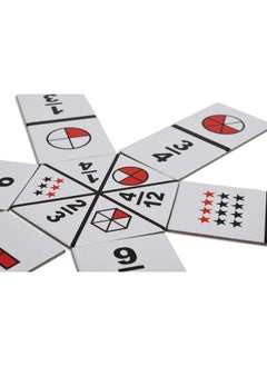 Learning Advantage The Original Fraction Dominoes In Home Learning Fraction Game 49 Dominoes Math Manipulative For Kids Equivalents Adding And Subtracting Fractions  - Image 4