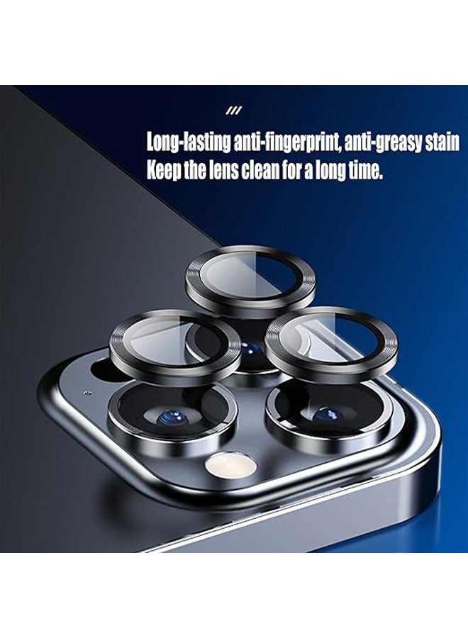 general 【3 Pack】 Camera Lens Protector Compatible with iPhone 16 Pro, iPhone 16 Pro Metal Lens Film, Anti-Scratch Protector 【HD Clear】 【Wear-Resistant】 - Image 2