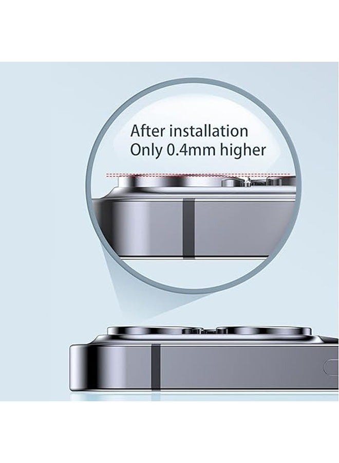 general 【3 Pack】 Camera Lens Protector Compatible with iPhone 16 Pro, iPhone 16 Pro Metal Lens Film, Anti-Scratch Protector 【HD Clear】 【Wear-Resistant】 - Image 4