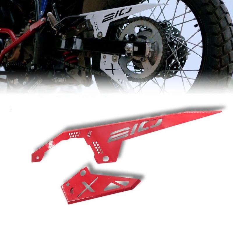 Phantom Herro X-Pullsse 210 Chain Cover – Heavy-Duty Chain Guard | Rust-Resistant, Durable Premium Bike Protection Accessory (Red) - Image 1