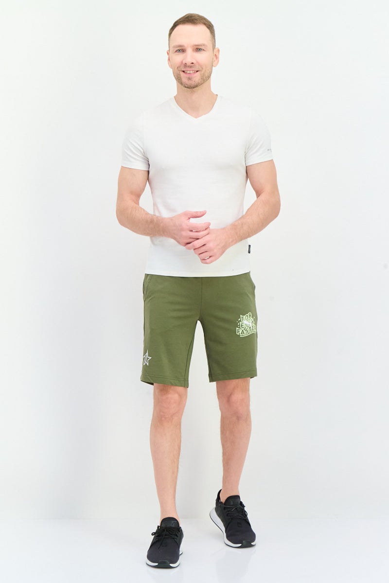 PUMA Men Slim Fit Training Shorts, Dark Olive  - Image 4