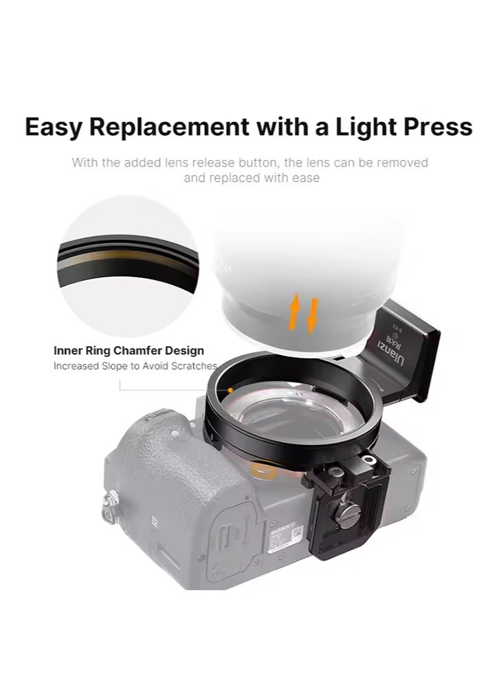 Ulanzi S-63 Arca Rotatable Horizontal-To-Vertical Mount Plate Kit for Sony A7 III/A7R V/A7 IV/A7S III/A7R IV DSLR Camera - Image 2