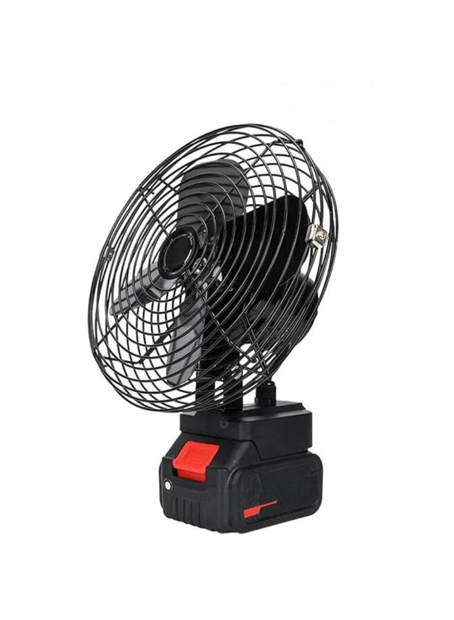 Deepking Portable High-Power Rechargeable Metal Fan with 48V Lithium Battery – Industrial-Grade Cordless Fan for Indoor & Outdoor Use, Strong Airflow, Adjustable Speed, Quiet Operation – Ideal for Camping, Garage, Workshop, Travel, Emergency – 35W Motor Power - Image 1