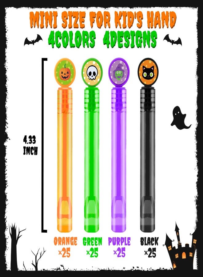 Wondrus Bulk Halloween Toys Gifts Prizes for Kids 100 Pack, Mini Bubbles Party Favors Supplies for Toddlers, Carnival Birthday Activities Games Giveaways, Small School Classroom Treats Trinkets for Stuents - Image 2