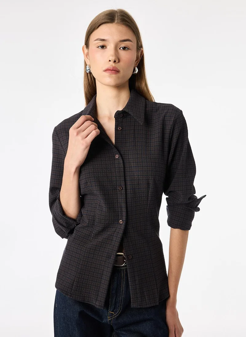 كوتون Checked Shirt