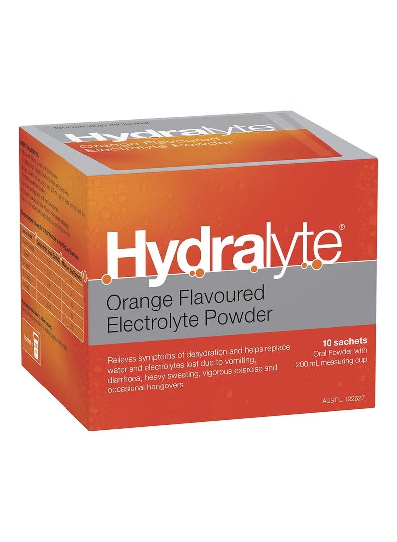 Hydralyte Orange powder 5G x 10 - Image 1