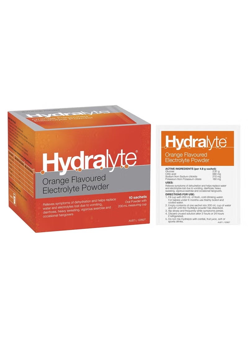 Hydralyte Orange powder 5G x 10 - Image 2