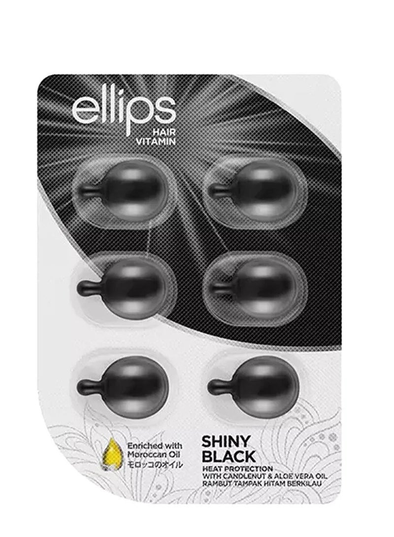 أليبس إليبس سيلكي بلاك، واقي الشعر من الحرارة والفيتامينات - 6 قطع - Image 1