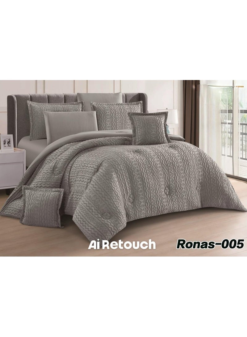 Ronas 5-piece summer microfiber bed set (single size, 230x170 cm) made of excellent quality material.