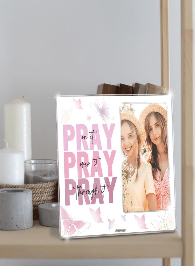 zaxek Pregnancy Announcement Memory Frame, Pink Pray Gifts for Mom, Bible Verse Decor, Baby Ultrasound Picture Frame, Sonogram Picture Keepsake, Baby Shower Decorations, Pregnancy Gifts, Gender Reveal - Image 5