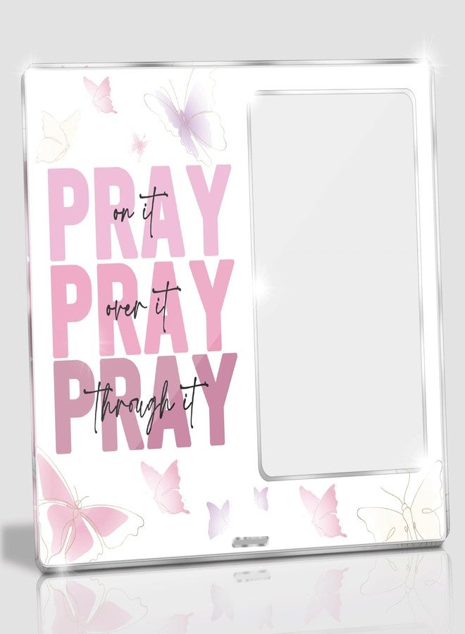 zaxek Pregnancy Announcement Memory Frame, Pink Pray Gifts for Mom, Bible Verse Decor, Baby Ultrasound Picture Frame, Sonogram Picture Keepsake, Baby Shower Decorations, Pregnancy Gifts, Gender Reveal - Image 1