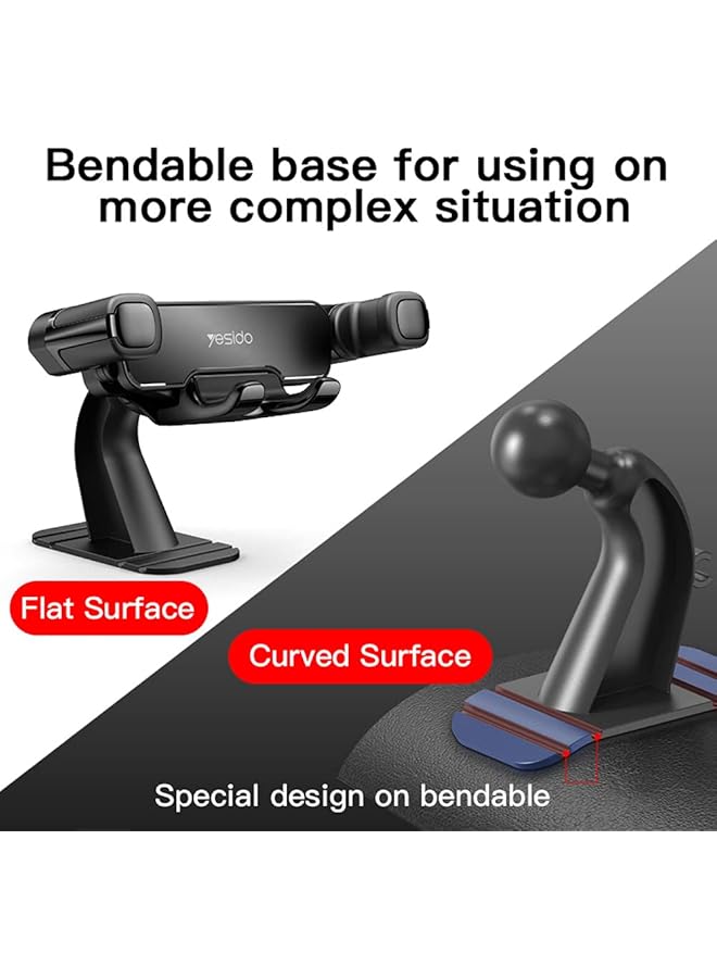 Yesido C90 Car Gravityt Mount Cell Phone Holder Vertical&Horizontal Gravity For Iphone 11/11Pro/11Pro Max/Xs - Image 4