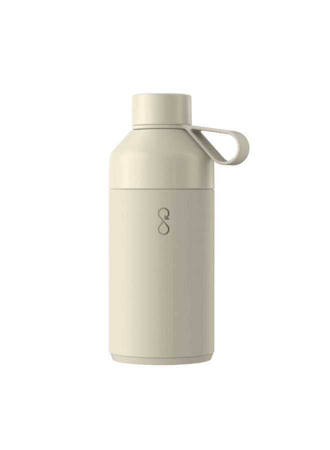 Ocean Bottle Premium 750ml Recycled Stainless Steel Water Bottle – Vacuum Insulated Leak-Proof Reusable Eco Friendly Drink Bottle for Cold & Hot Beverages, Dishwasher Safe, Sustainable Ocean Plastic Impact Design (Sand Stone) - Image 4