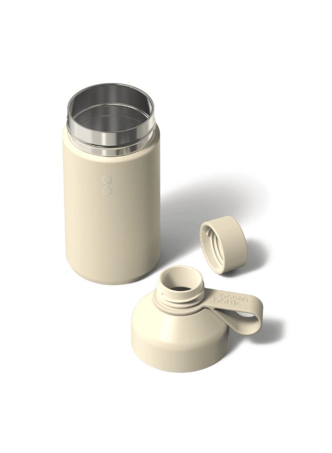 Ocean Bottle Premium 750ml Recycled Stainless Steel Water Bottle – Vacuum Insulated Leak-Proof Reusable Eco Friendly Drink Bottle for Cold & Hot Beverages, Dishwasher Safe, Sustainable Ocean Plastic Impact Design (Sand Stone) - Image 3