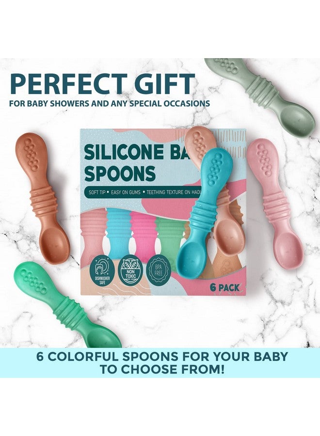 SPERRIC Silicone Baby Spoons First Stage Infant Feeding Spoon For Baby Led Weaning Bpa Lead Phthalate And Plastic Free Great Gift Set - Image 5