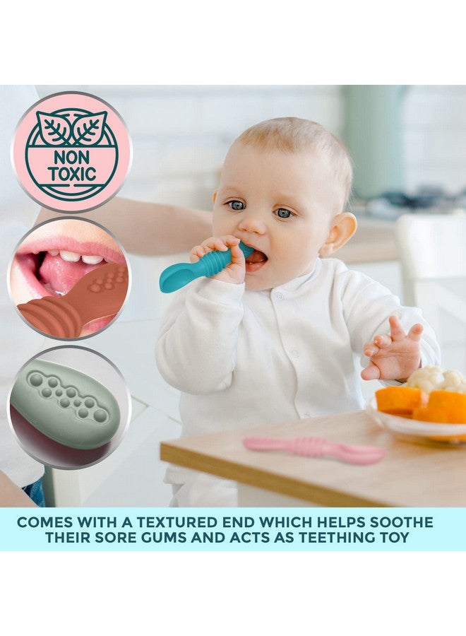 SPERRIC Silicone Baby Spoons First Stage Infant Feeding Spoon For Baby Led Weaning Bpa Lead Phthalate And Plastic Free Great Gift Set - Image 3