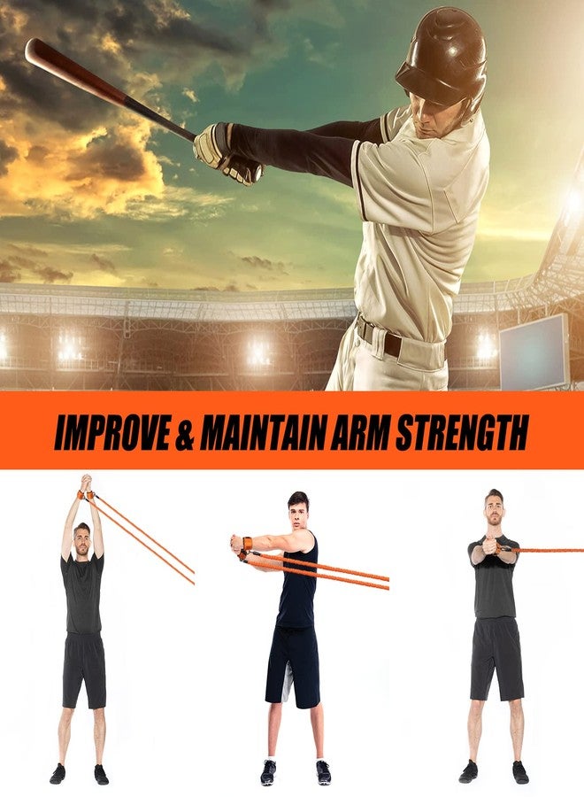 HPYGN Baseball Bands, 50lbs Arm Bands for Baseball Softball Pitchers, Youth & Adult Athletes Improve Pitching Batting, Arm Strength, Flexibility, Rotational Speed, Baseball Training Accessories - Image 5