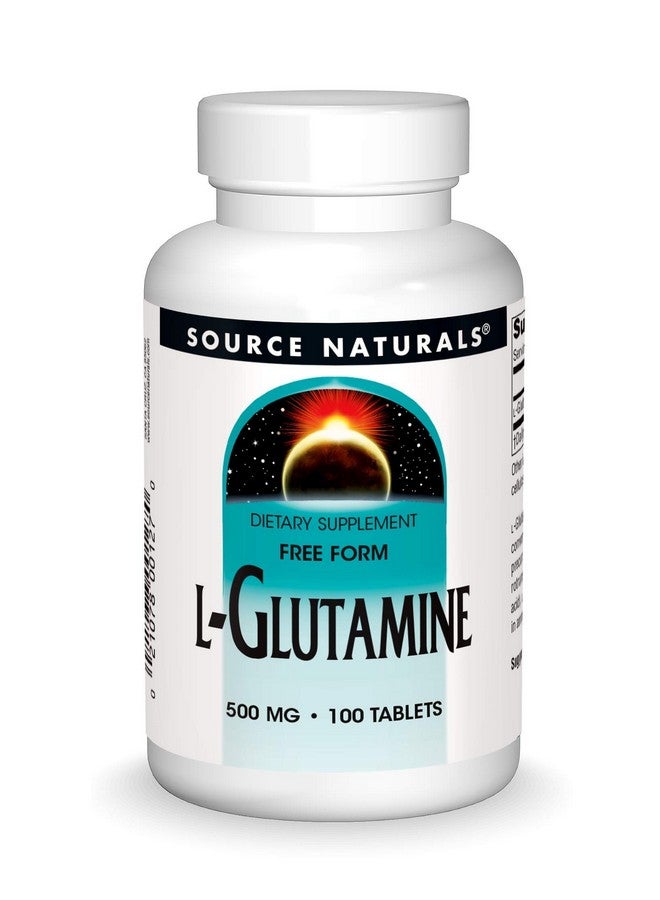 Source Naturals Lglutamine Free Form Amino Acid That Supports Metabolic Energy* 500Mg 100 Tablets - Image 1