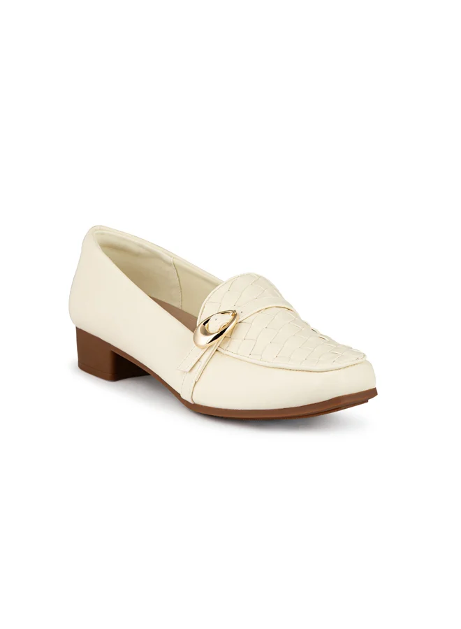 Women Square Toe Mid Heel Pumps