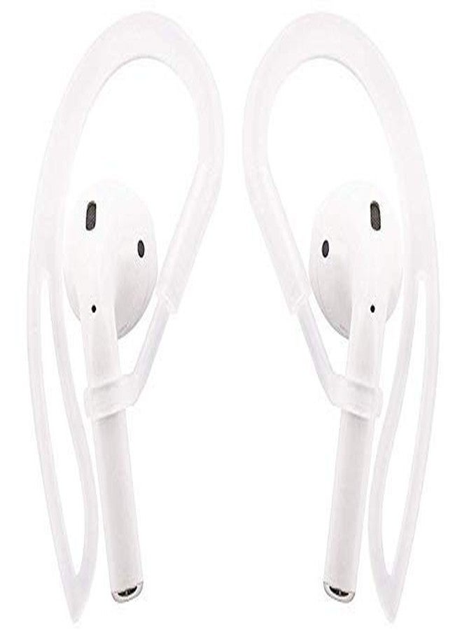 ALXCD Ear Hook Ear Tips Compatible with Airpod, 2 Pairs Over-Ear Soft TPU Ear Hook & 2 Pairs in-Ear Silicone Ear Tips in 1 Set [Anti Slip][Anti Lost], Fit for Airpod Headphone 1+1+2S, White - Image 4