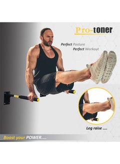 Protoner Wall Mountable Dips Bar for Dips and Leg Raise, for Home and Gym  - Image 4