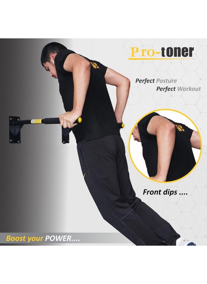 Protoner Wall Mountable Dips Bar for Dips and Leg Raise, for Home and Gym  - Image 2