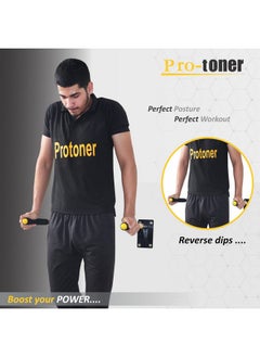 Protoner Wall Mountable Dips Bar for Dips and Leg Raise, for Home and Gym  - Image 3