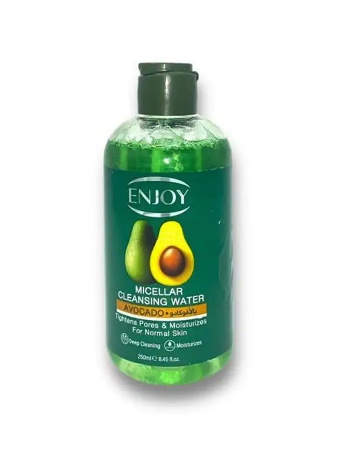 ENJOY Micellar Water, Make-Up Remover And Skin Cleanser With Avocado 250 ml
