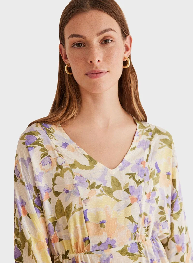 women'secret Floral Midi Dress