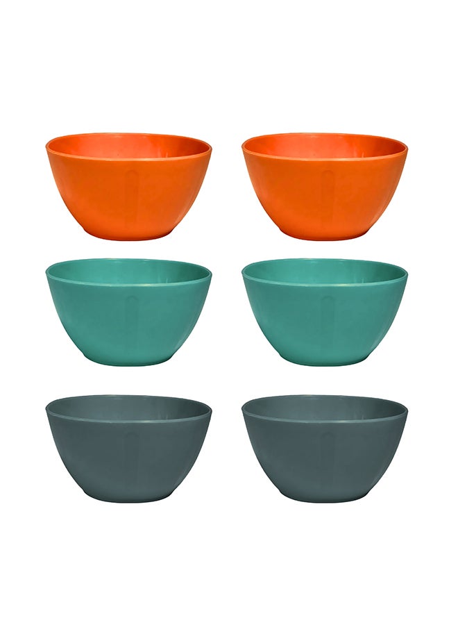 Feelings Plastic Salad Bowl  6Pcs Set (10.5Cm) | Compact & Versatile - Image 1