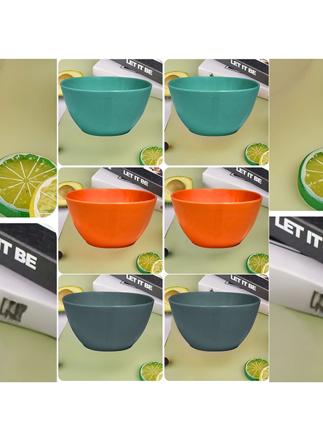 Feelings Plastic Salad Bowl  6Pcs Set (10.5Cm) | Compact & Versatile - Image 3