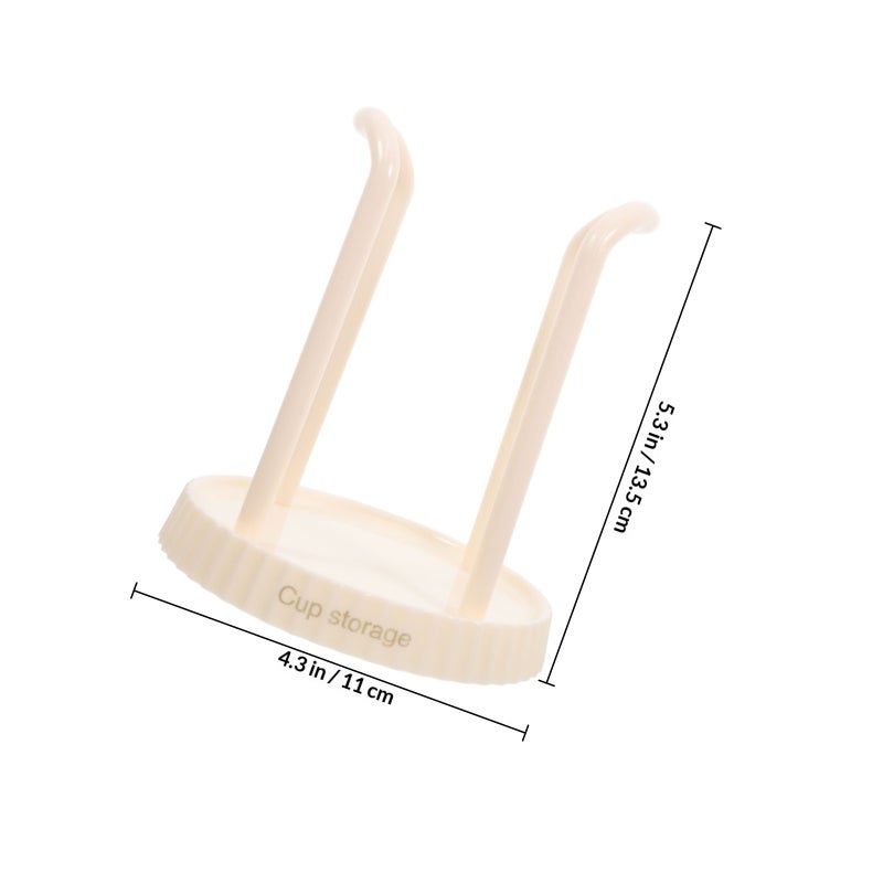 Bathroom Cups Dispensers Water Cups Storage Holder Rinsing Cups Holder Coffee Cup Racks For Vanity Sink Countertop - Image 2